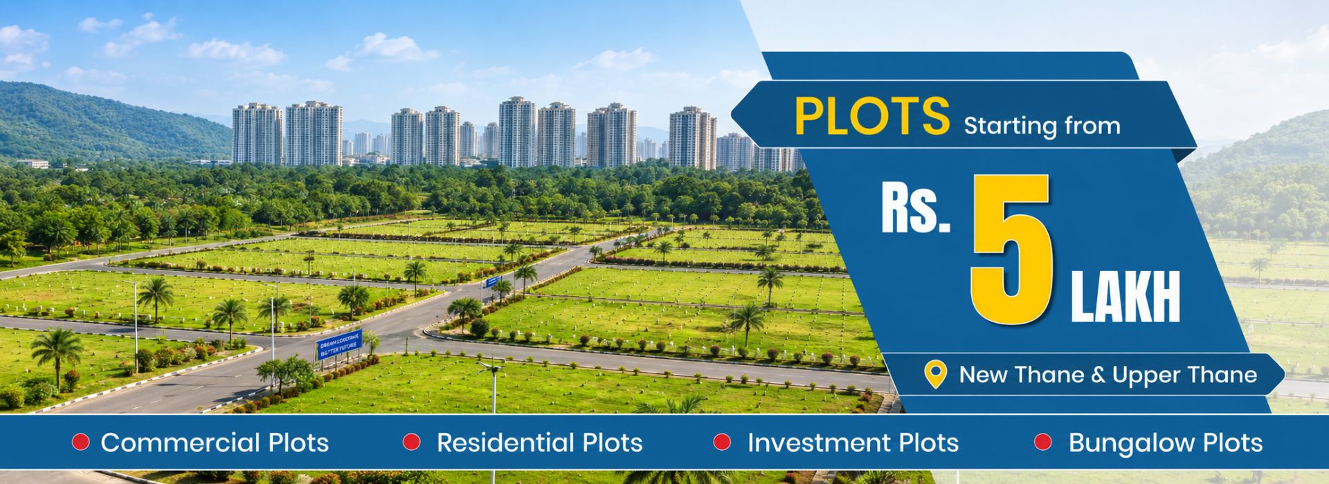 Plots for sale in new thane & Upper thane Tuljai Realty
