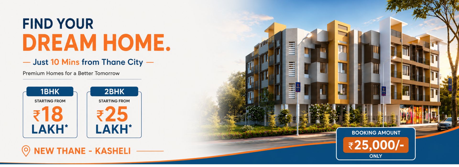 Flats for sale in New Thane Kasheli Tuljai Realty